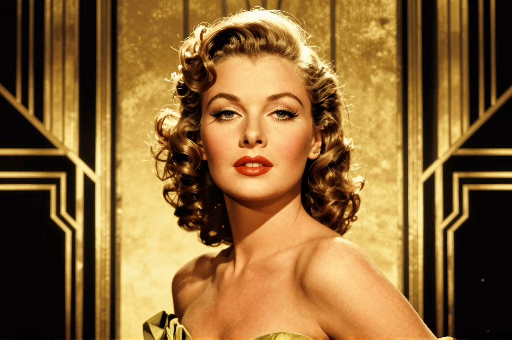 Esthétique rétro d'affiche de cinéma français années 1950 avec éclairage dramatique et composition sophistiquée
