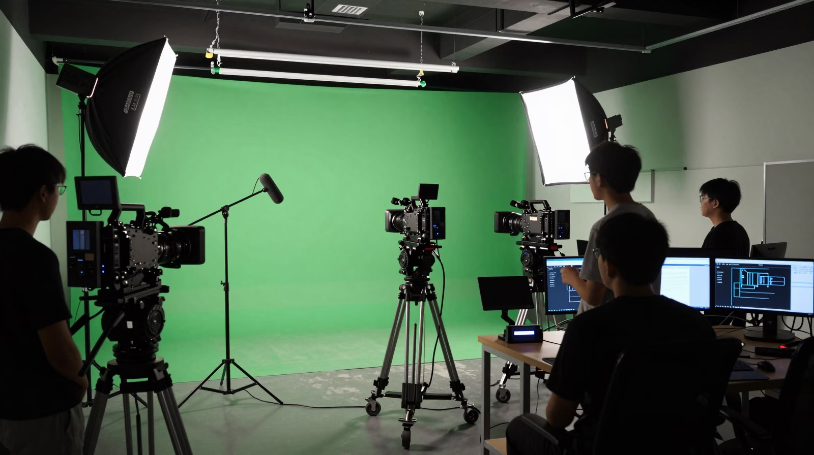 Studio de tournage professionnel 3IS Paris avec équipements cinématographiques