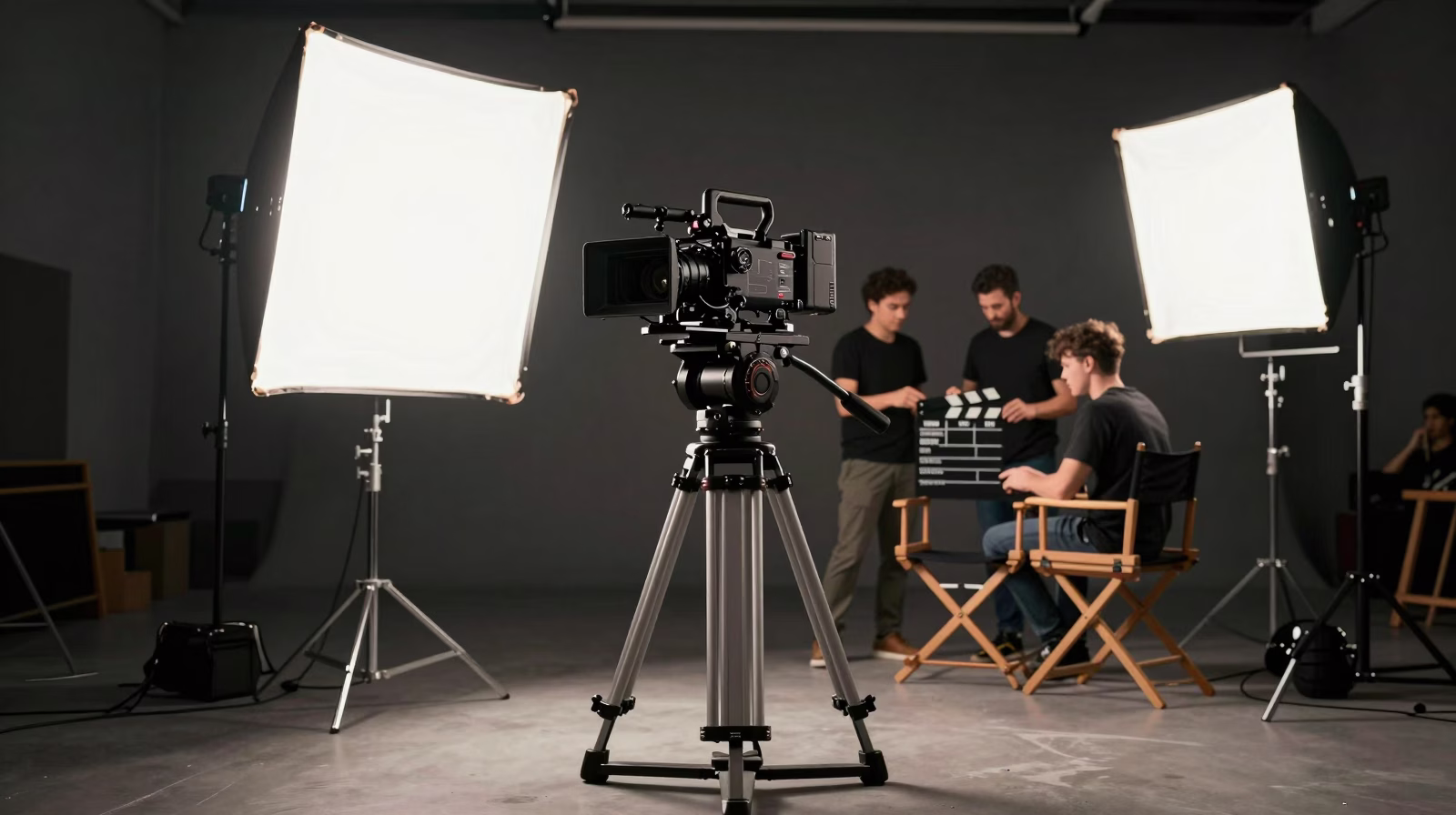 Plateau de tournage professionnel école audiovisuelle