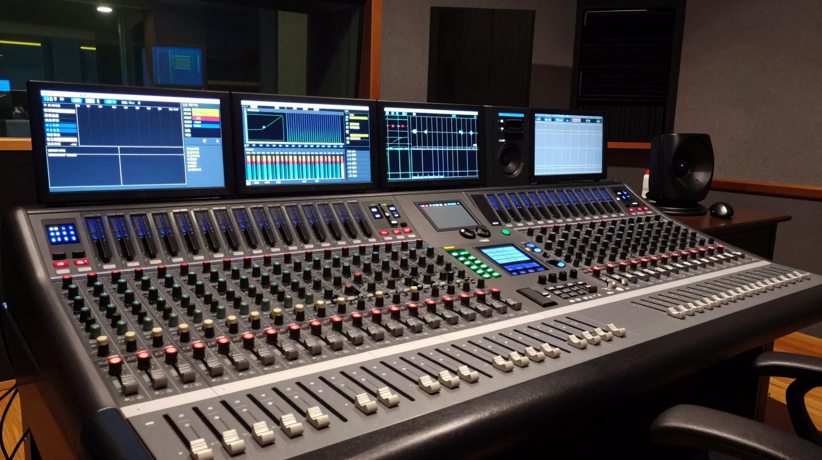 Console de mixage son professionnelle au GRIM EDIF